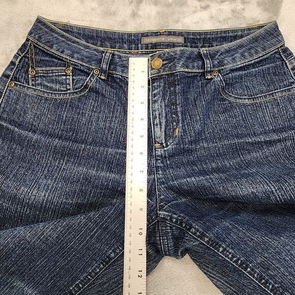 Vintage 90s Liz Claiborne Jeans Womens 6 Blue Dark Wash Mid Rise Straight Leg - Picture 12 of 15